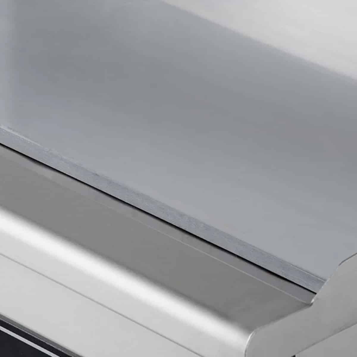 Gastro Edelstahl Elektro Bratplatte, glatt 6kW, 400V Tischgerät, Grillplatte mit Fettauffangschublade 1 (3)