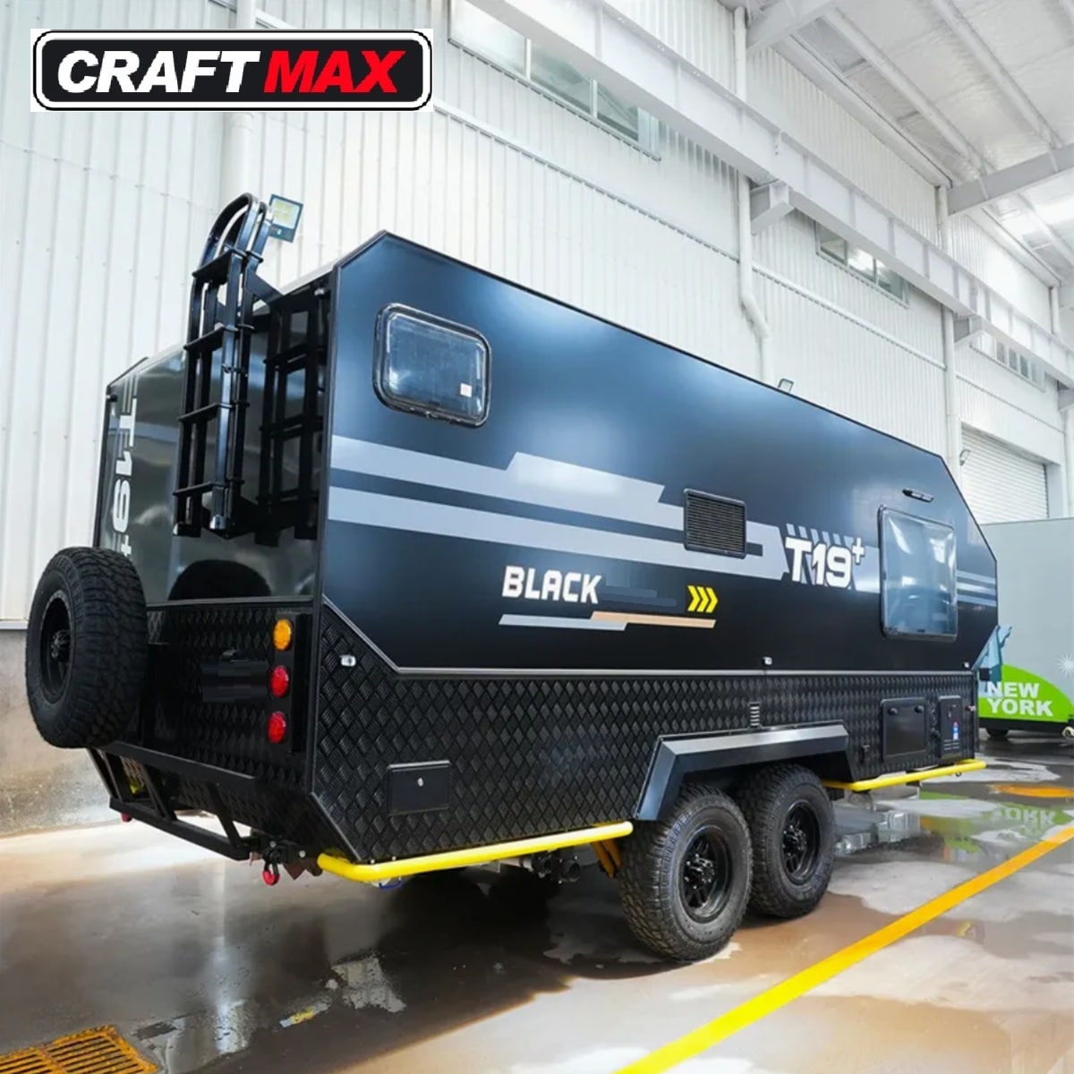 CRAFTMAX® BLACK BROTHER EXP-35 Extreme OffRoad Caravan Tandem ThermoSandwich Fabrik