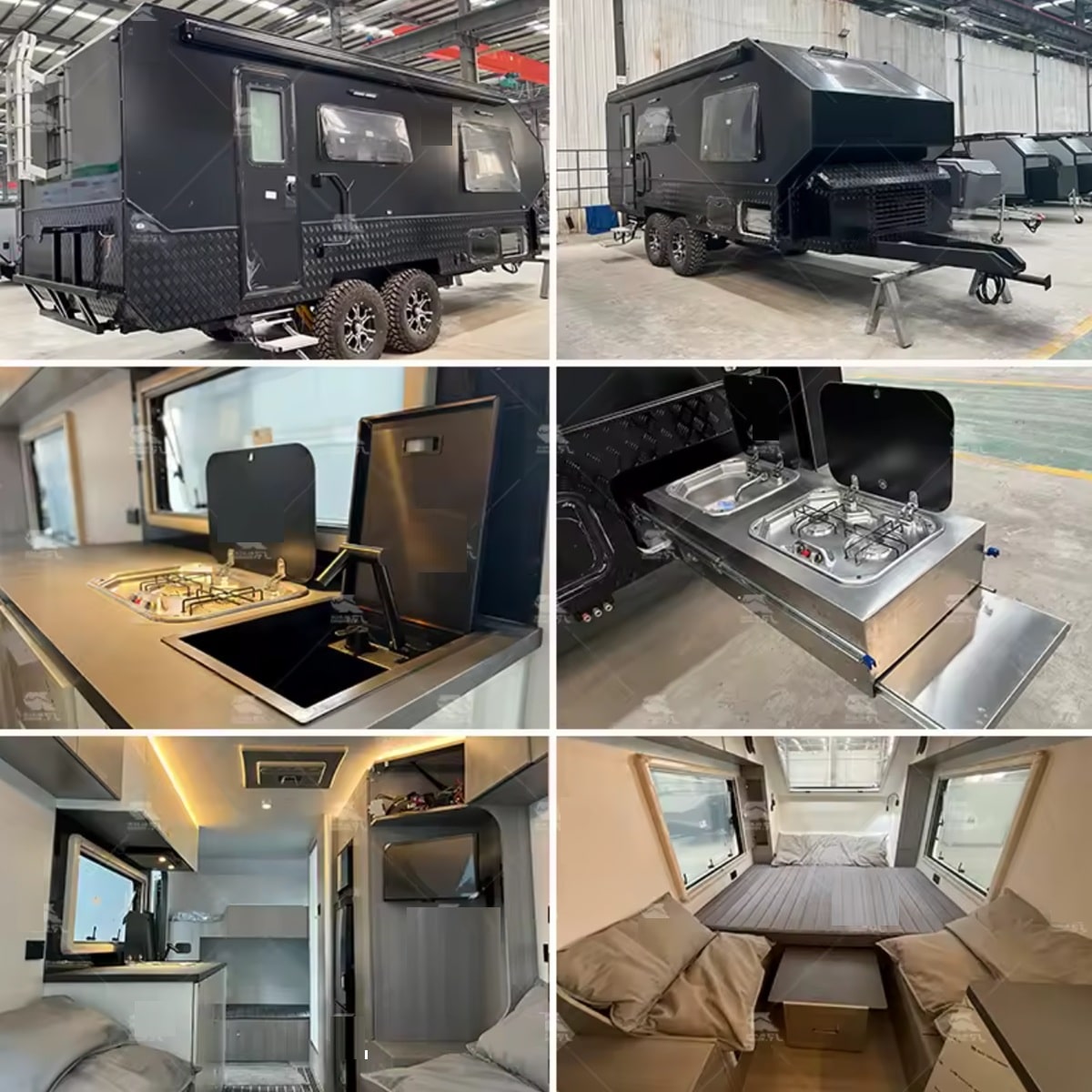 CRAFTMAX® BLACK BROTHER EXP-35 Extreme OffRoad Caravan Tandem ThermoSandwich innen