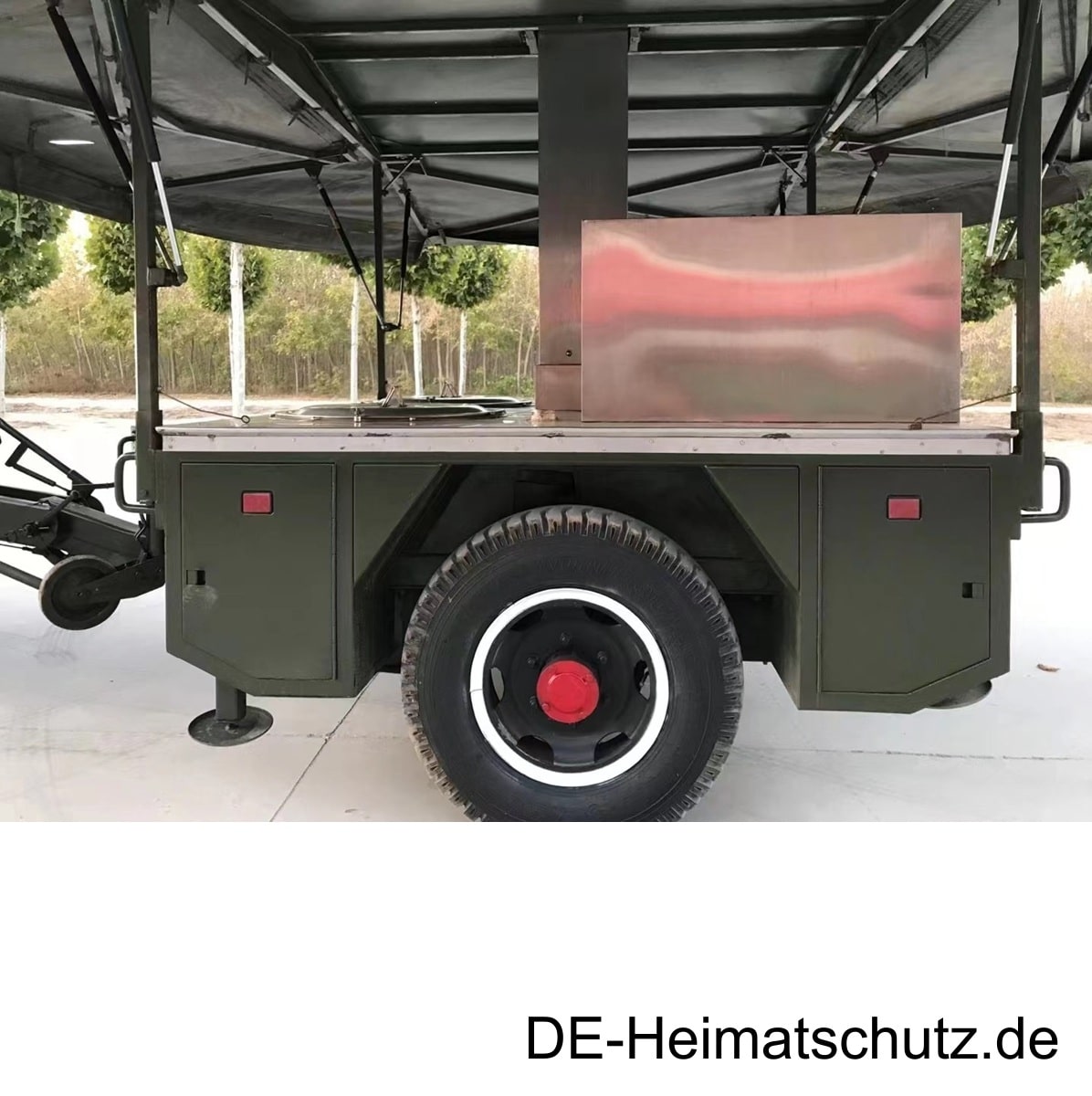 DE-Heimatschutz® Feldküche, Gulaschkanone, Militär, Armee Versorgung, Einachser - fabrikneu (2)