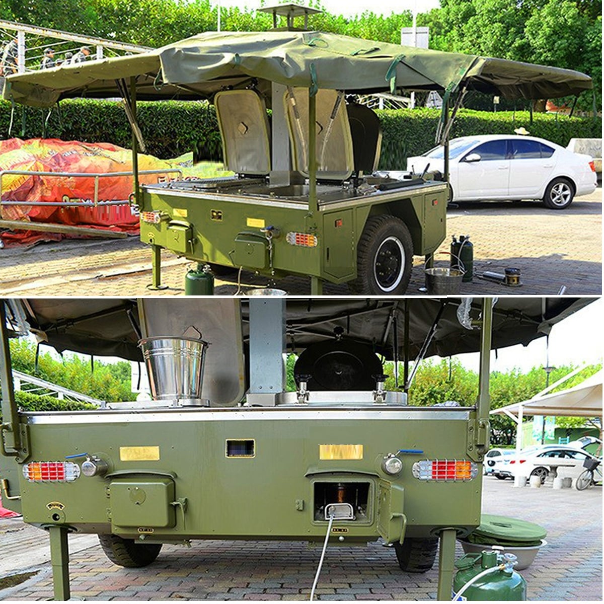 DE-Heimatschutz® Feldküche, Gulaschkanone, Militär, Armee Versorgung, Einachser - fabrikneu (4)