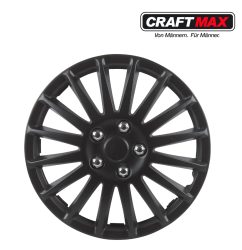 CRAFTMAX black spokes 13 Zoll Radzierblende für PKW, Anhänger, Caravan schwarz